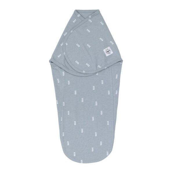 Lassig - Couverture d'emmaillotage bleu clair