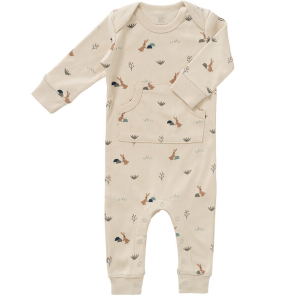 Fresk - Pyjama sans pied lapin beige - 0-3 mois