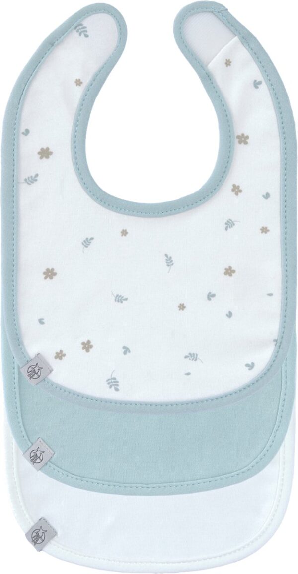 Lassig - Lot de 3 bavoirs naissance - Floral