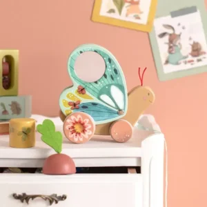 Moulin Roty - Papillon à tirer - Trois petits lapins