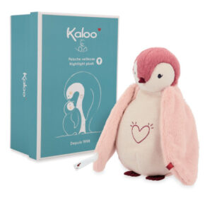Kaloo - Peluche veilleuse manchot rose