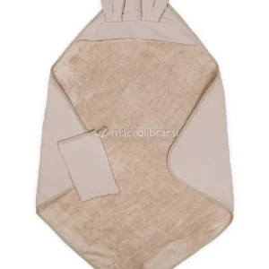 Cape de bain avec gant - Mocha