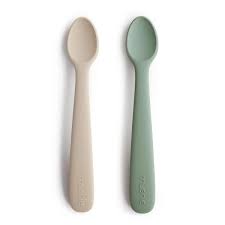 Mushie - Cuillère Sage/Ivory