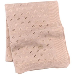 Bamboom - Couverture en tricot rose