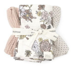 Baby Shower  - Lot de 3 langes - Bardot