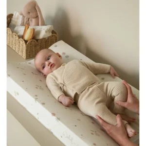 Witlof - Pyjama 2 pièces en velours beige - 62/68