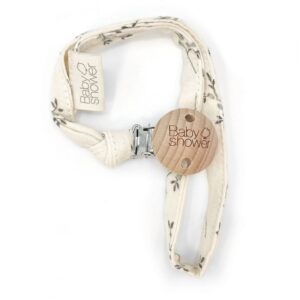 Baby Shower - Attache-tétine - Olive bloom