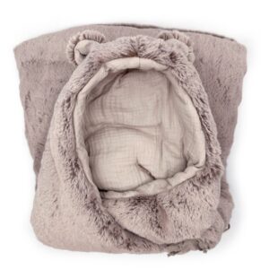 Baby Shower - Nid d'ange Teddy - Dusty Rose