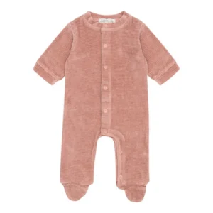 Witlof - Pyjama en velours dusty pink - 62/68