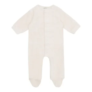 Witlof - Pyjama en velours beige - 62/68